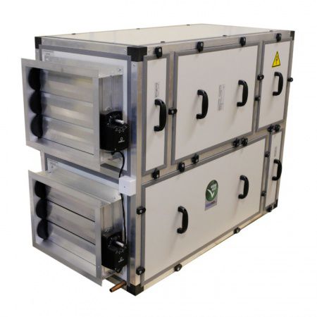 Приточно-вытяжная вентиляционная установка MIRAVENT ПВВУ GR EC – 1350 E (с электрическим калорифером)